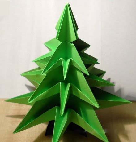 儿童diy立体圣诞树的制作方法图解步骤-www.qqscb.com