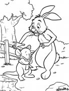 可爱的小兔子和小老鼠的简笔画图片素描