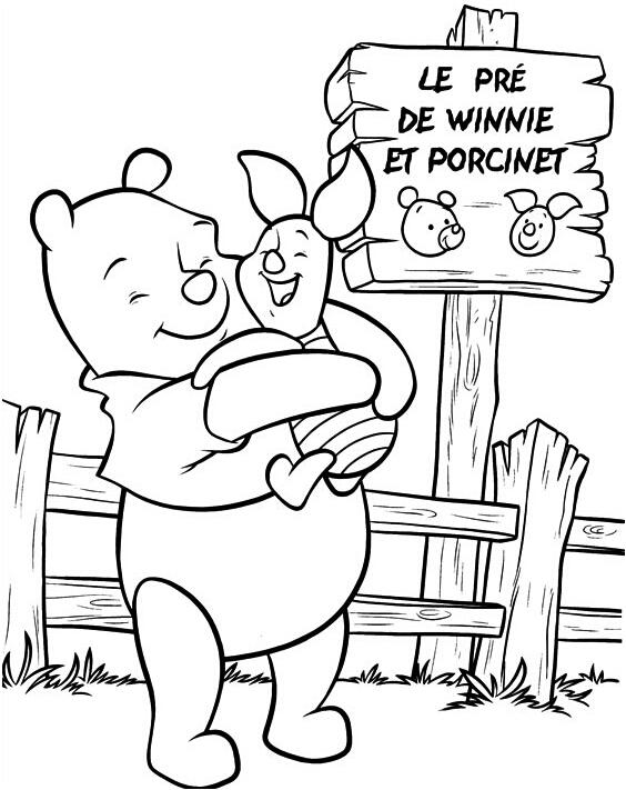 卡通小熊和小猪的简笔画图片大全素描-www.qqscb.com