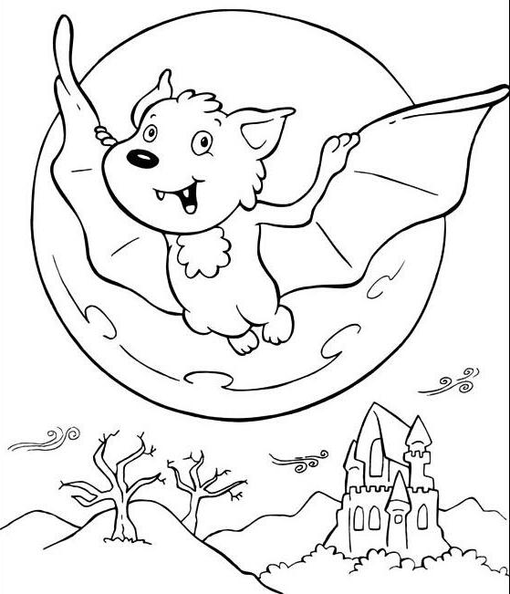 可爱的小蝙蝠简笔画图片素描铅笔-www.qqscb.com