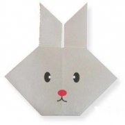 儿童diy折纸小白兔的折法图解教程