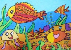 美丽的海底世界儿童画卡通图片大全