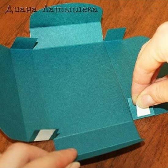 简单折纸漂亮包装礼盒的制作方法展开图-www.qqscb.com