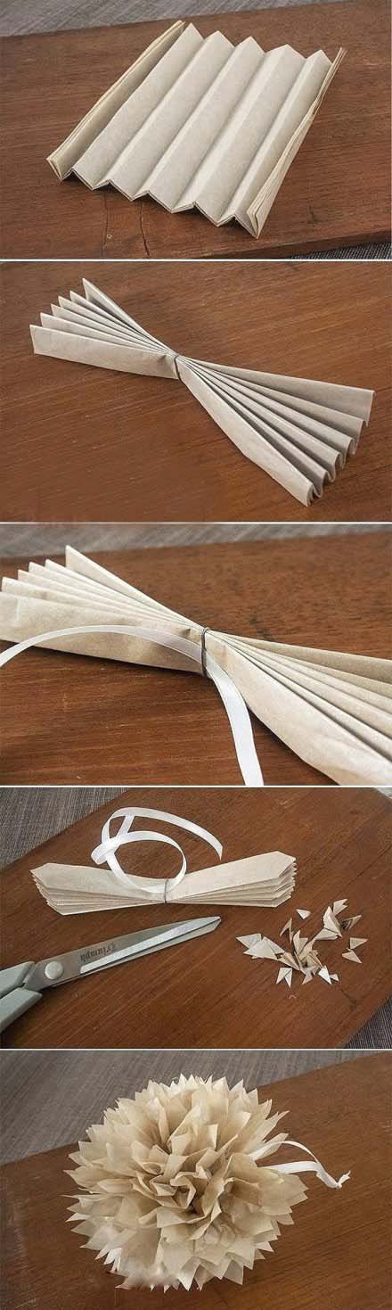 简单折纸漂亮纸花球的制作方法图解教程-www.qqscb.com