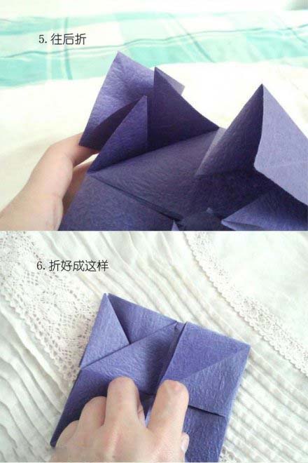 儿童折纸手工纸花球的制作折法图解教程-www.qqscb.com