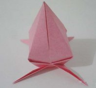 简单折纸手工diy桃子的折法图解教程