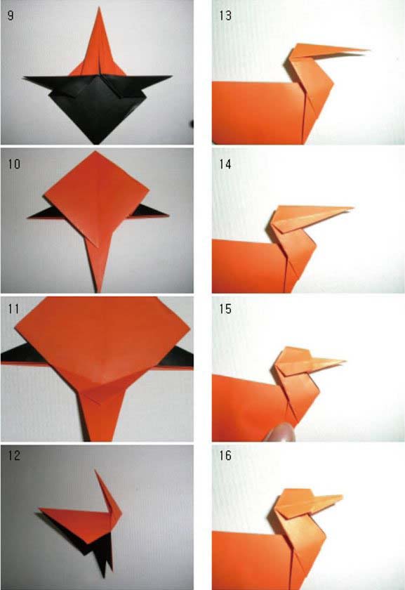 手工立体小鸭子的折法 鸭子折纸大全图解-www.qqscb.com
