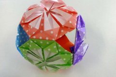 手工花球的折纸方法 折纸花球大全图解