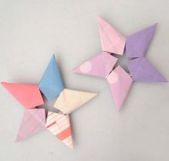 手工折纸五角星的折法 五角星折纸图解教程