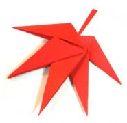 简单折纸落叶枫叶的折纸方法图解步骤