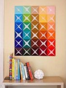 简单折纸DIY手工彩虹墙贴装饰图解教程