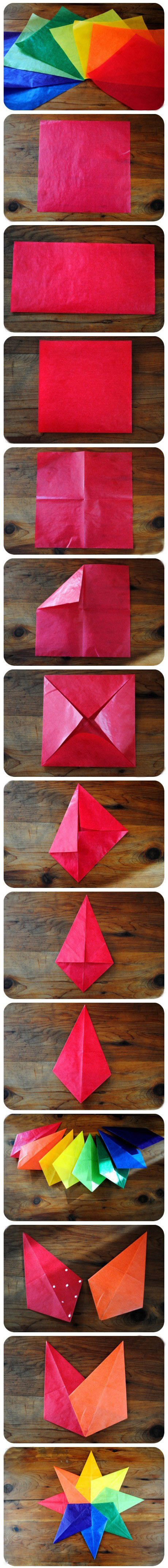 如何折纸八角星的步骤图解 八角星的折纸方法-www.qqscb.com