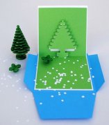 手工立体圣诞树的折法 DIY圣诞树的制作方法图解