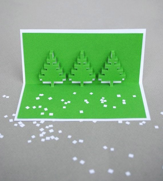手工立体圣诞树的折法 DIY圣诞树的制作方法图解-www.qqscb.com