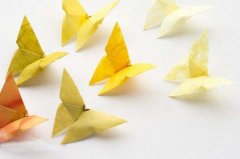 手工蝴蝶的折法 漂亮花蝴蝶折纸图解教程