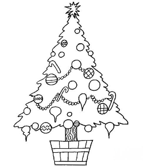 简单圣诞树的画法 儿童圣诞树简笔画步骤图片-www.qqscb.com