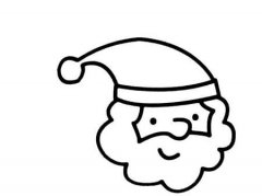 圣诞老人怎么画 圣诞老人头像简笔画图片素描