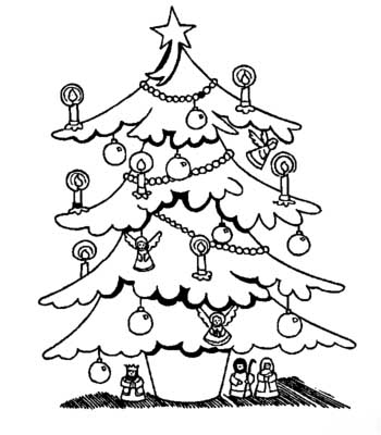 圣诞树的画法 圣诞树简笔画教师范画图片欣赏-www.qqscb.com