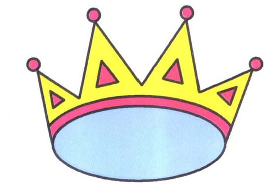 卡通生日皇冠的画法 可爱皇冠简笔画教程彩铅素描图片