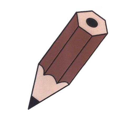 卡通铅笔的画法 铅笔简笔画图片教程素描彩铅-www.qqscb.com