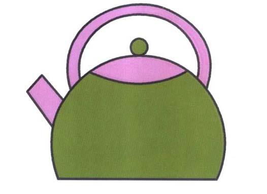 儿童简笔画茶壶的画法 卡通茶壶简笔画彩图素描-www.qqscb.com