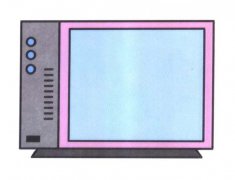 旧电视机的画法 儿童电视机简笔画教程素描彩图