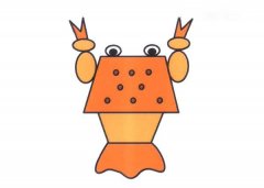彩色龙虾的画法 卡通大龙虾简笔画图片教程