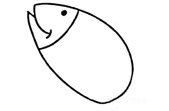 简单小鱼的画法 小鱼简笔画图片教程素描-www.qqscb.com