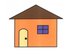卡通房子图片 房子简笔画的画法步骤彩图素描