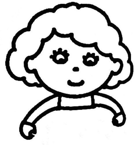 做菜的妈妈简笔画的画法步骤教程彩图-www.qqscb.com