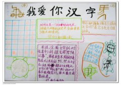 小学生有趣的汉字手抄报内容图片大全