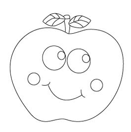 幼儿简笔画卡通大苹果的画法图片大全-www.qqscb.com