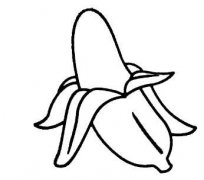 幼儿简笔画香蕉的画法步骤图片教程素描