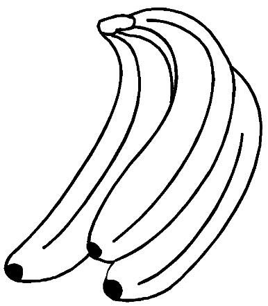 儿童简笔画一串香蕉的画法图片大全素描-www.qqscb.com