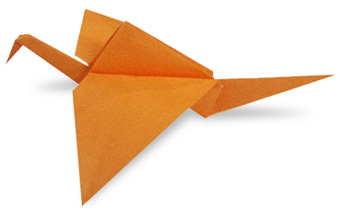 千纸鹤的折法 手工千纸鹤制作方法图解步骤-www.qqscb.com