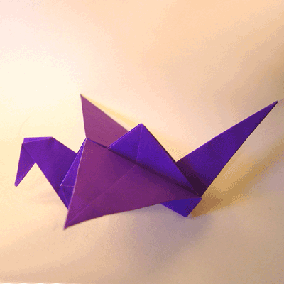 儿童手工折纸千纸鹤的制作方法图解步骤-www.qqscb.com
