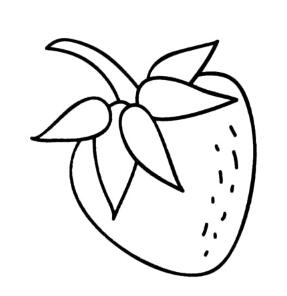 幼儿简笔画卡通草莓的画法图片教程素描-www.qqscb.com