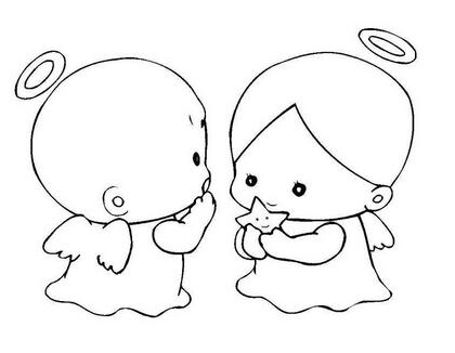 幼儿简笔画快乐小天使的画法图片教程素描-www.qqscb.com