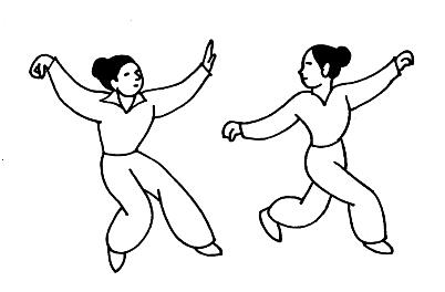 唱歌跳舞的卡通小女孩简笔画图片大全素描-www.qqscb.com