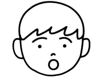 儿童简笔画卡通惊讶小男孩的画法图片大全-www.qqscb.com