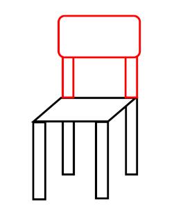 一步一步画卡通椅子简笔画的画法图片教程-www.qqscb.com