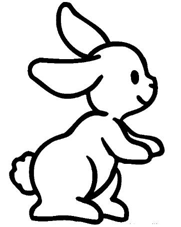儿童简笔画卡通可爱兔子的画法图片大全素描-www.qqscb.com