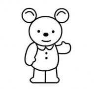 幼儿简笔画可爱的小熊简笔画图片教程素描
