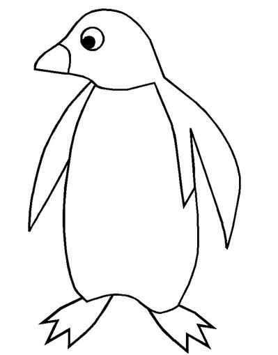 儿童简笔画卡通小企鹅的画法图片大全素描-www.qqscb.com