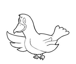 卡通天鹅的画法 白天鹅简笔画图片大全素描-www.qqscb.com