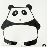 熊猫的画法 大熊猫简笔画图片教程素描