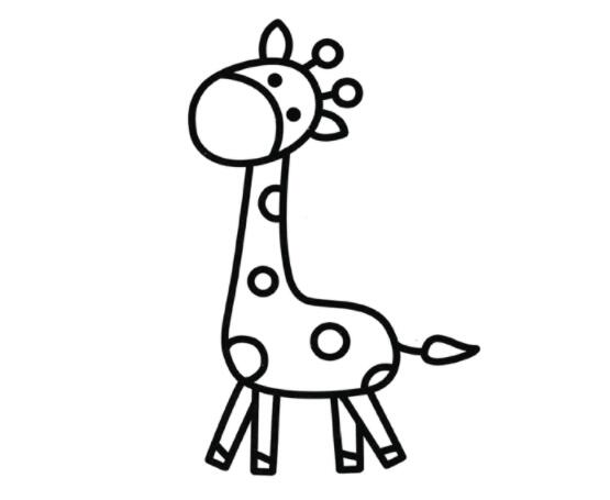 长颈鹿的画法简笔画长颈鹿图片大全-www.qqscb.com