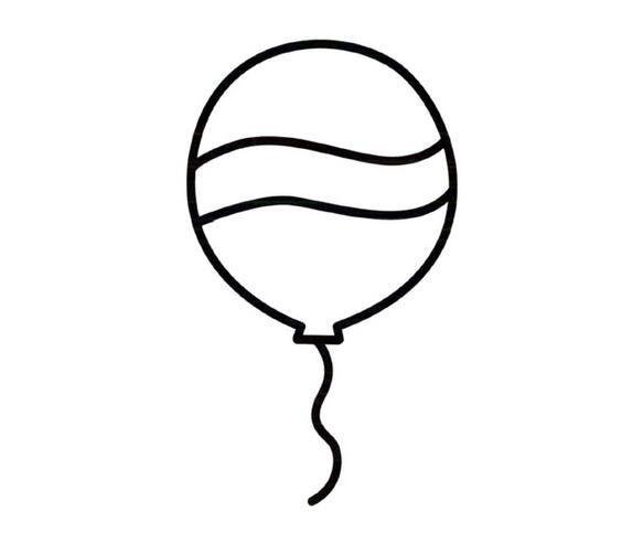儿童漂亮气球的画法简笔画图片大全-www.qqscb.com