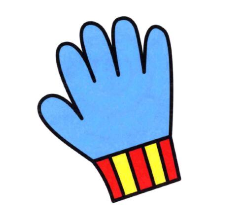 儿童简笔画皮手套的画法图片教程-www.qqscb.com