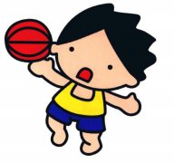 简笔画打篮球的小男孩图片教程彩色